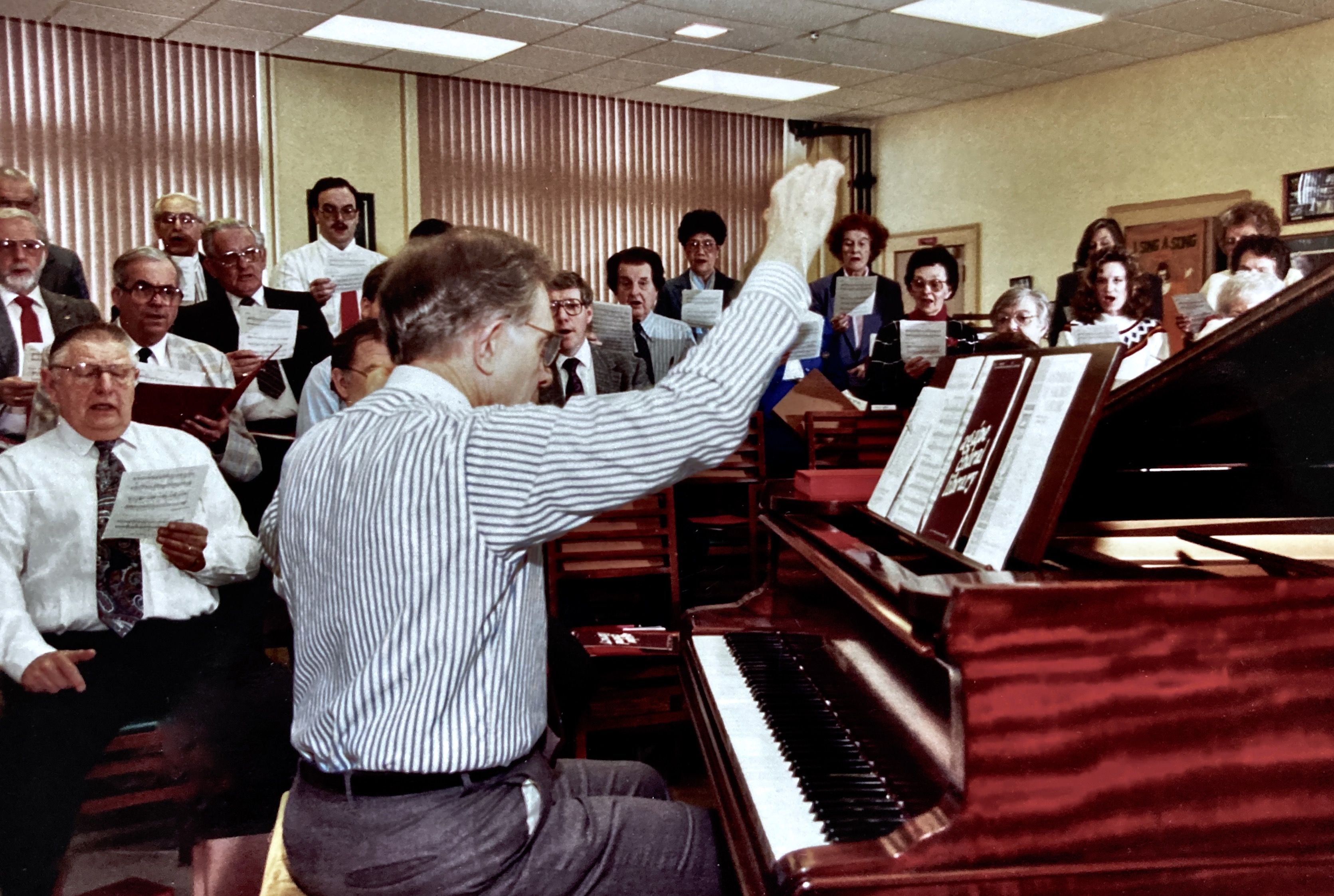 Bob in Choir Rehearsal - c1980s